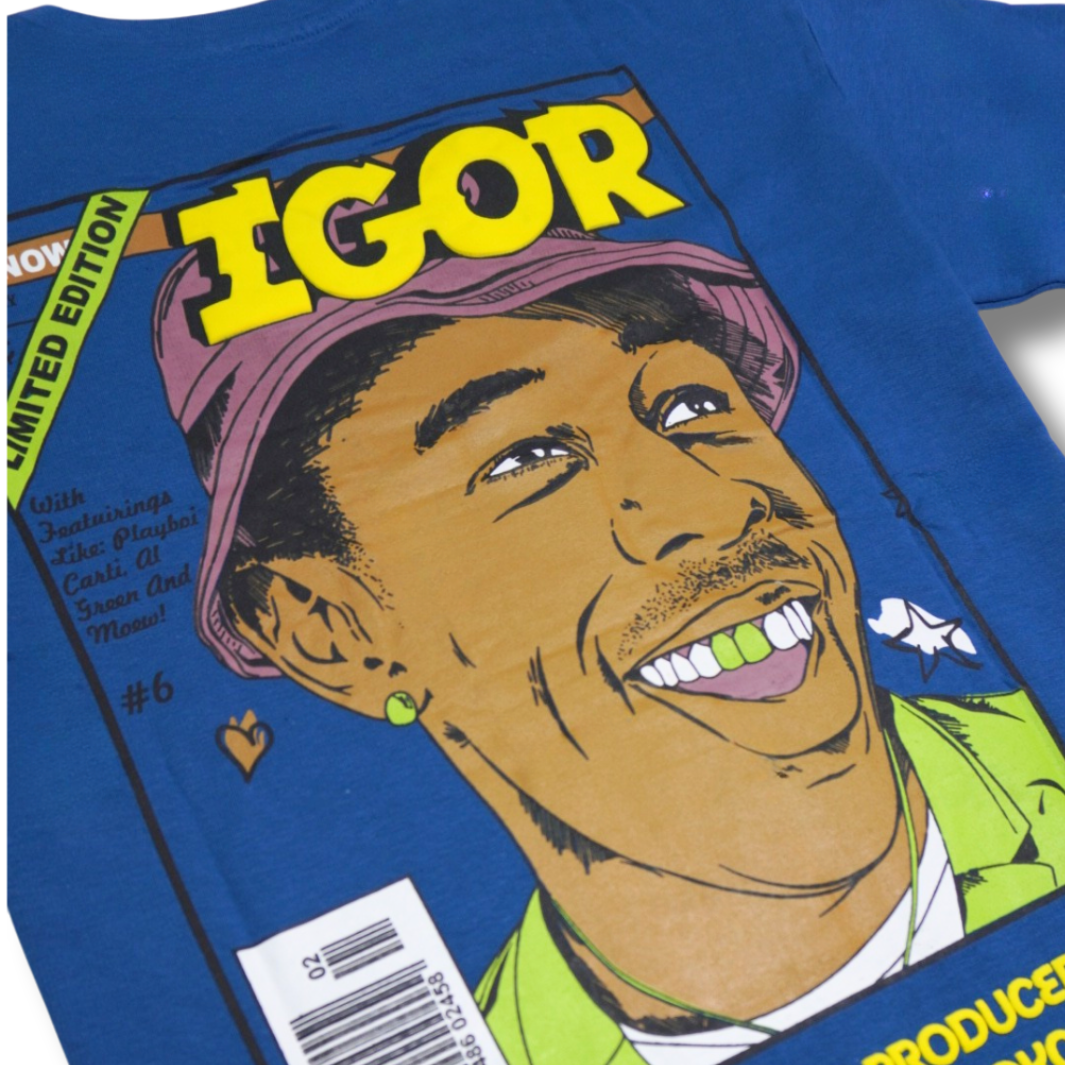 Men's Dark Blue Oversized T Shirt