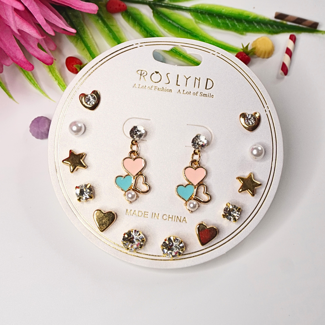 Stylish Small Earrings Combo