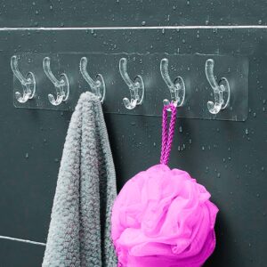 Self-Adhesive 6-Hook Strip (Pack of 2)