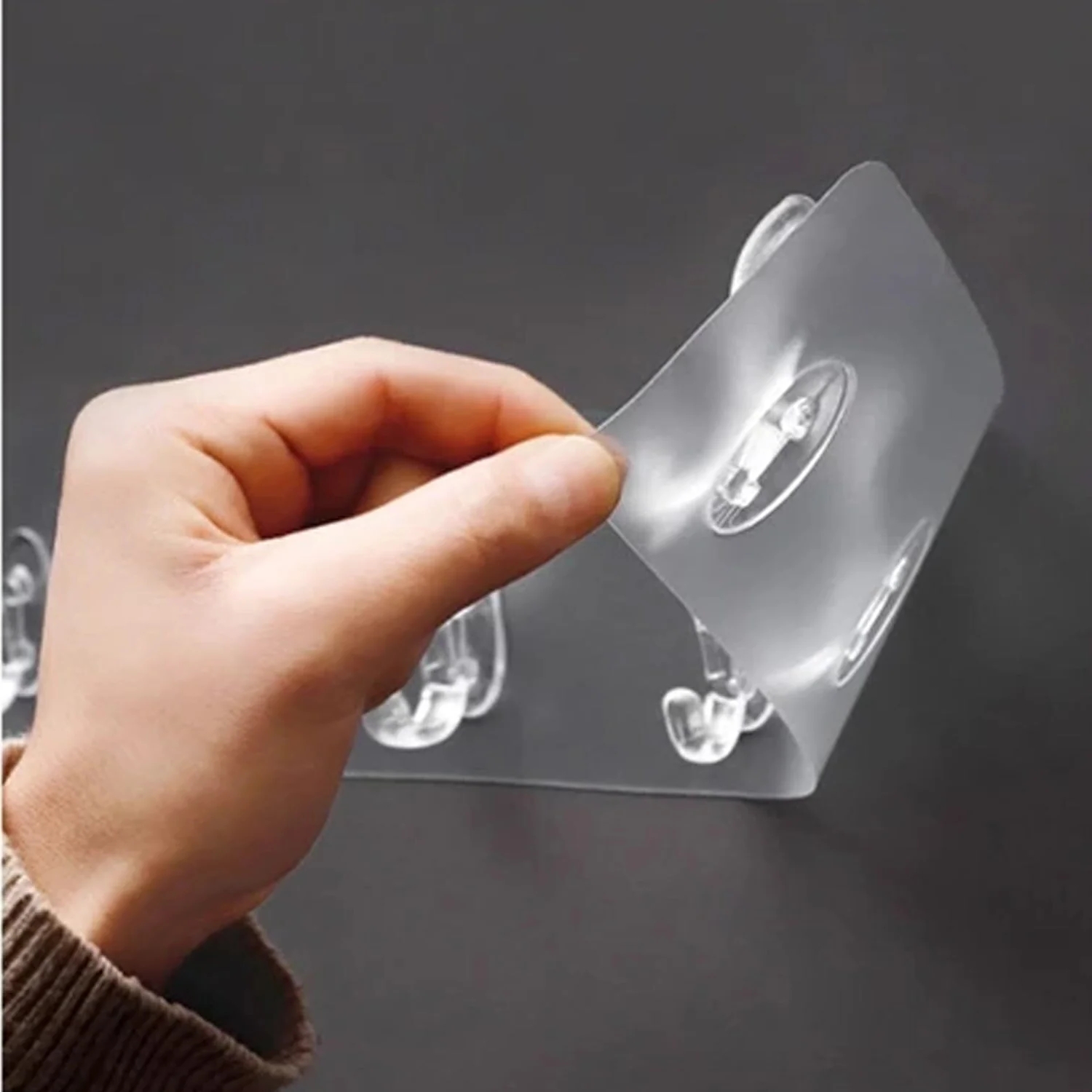 Self-Adhesive 6-Hook Strip (Pack of 2)