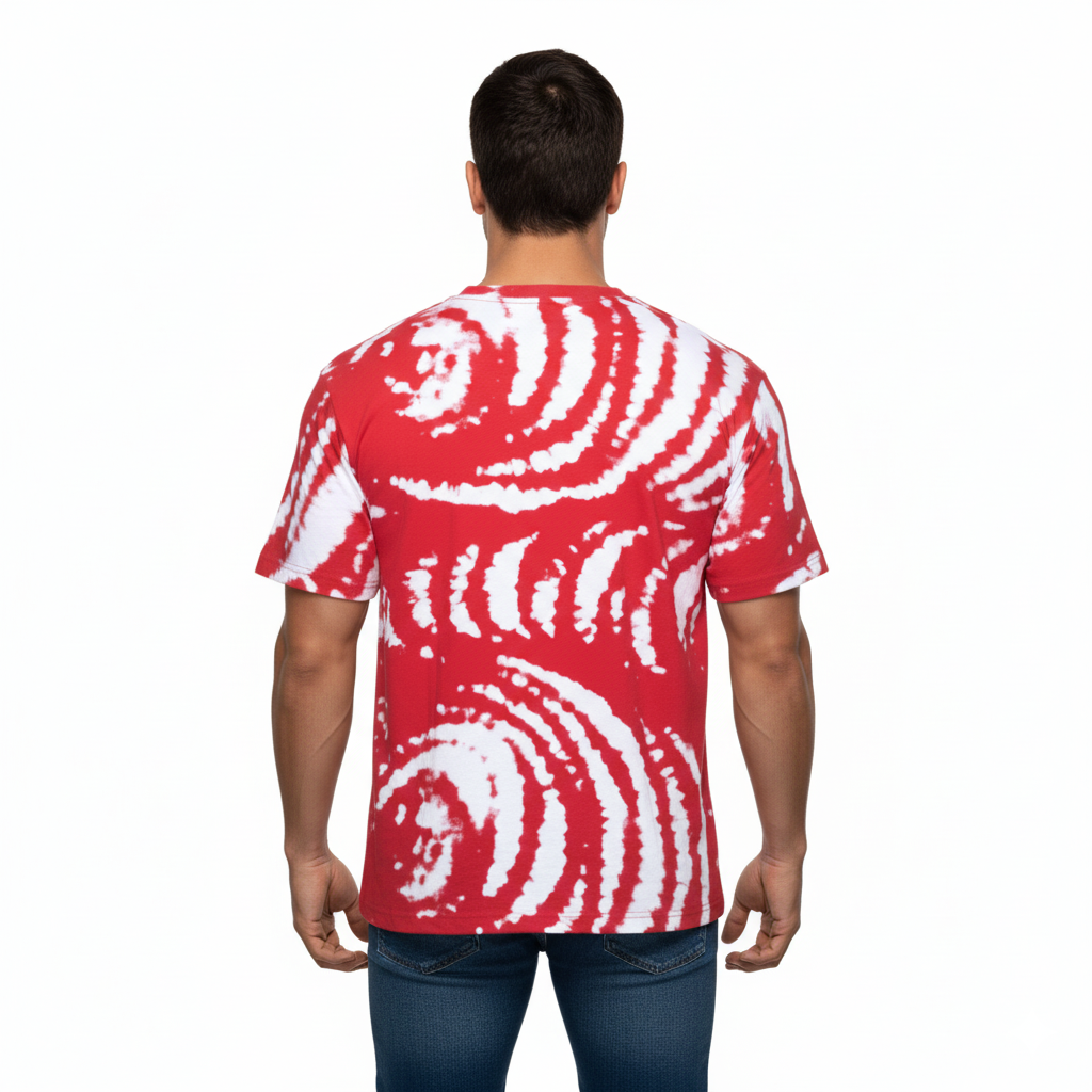 Men's Red Oversized T Shirt