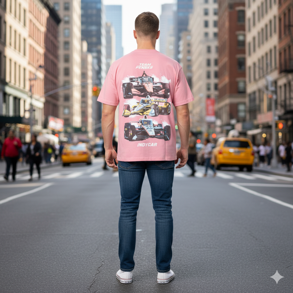 Men's Light Peach Oversized T Shirt