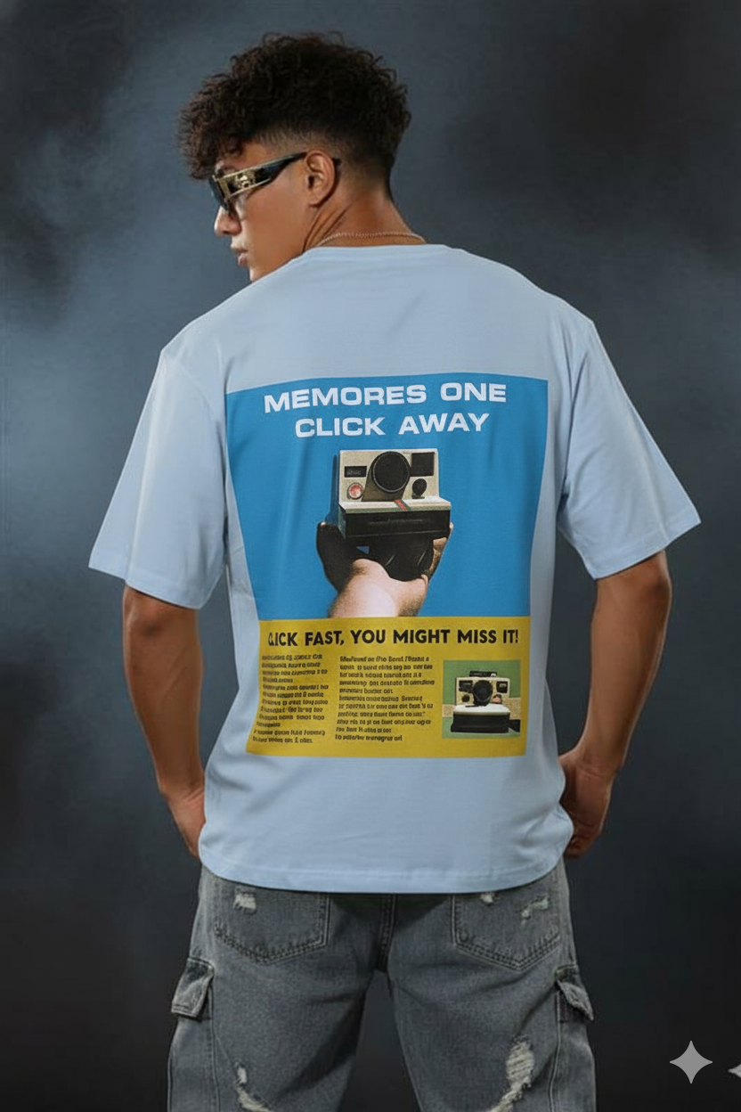 Men's Grey Oversized T Shirt