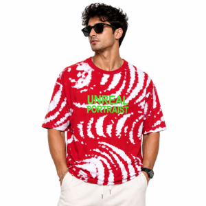 Men’s Red Oversized T Shirt