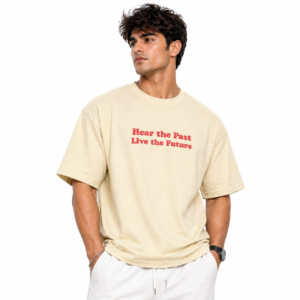 Men’s Ivory Oversized T Shirt