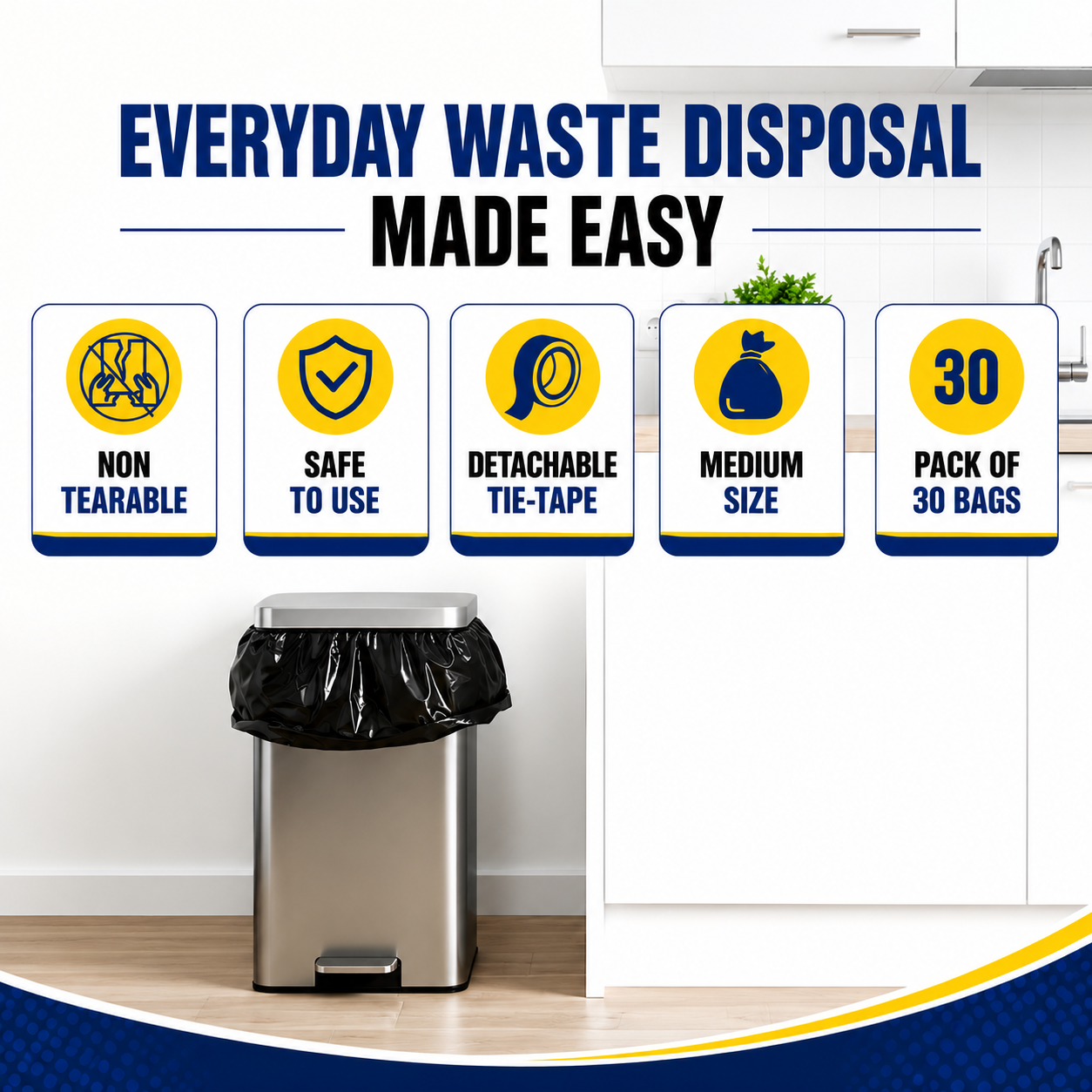Heavy Duty Garbage Bags Medium