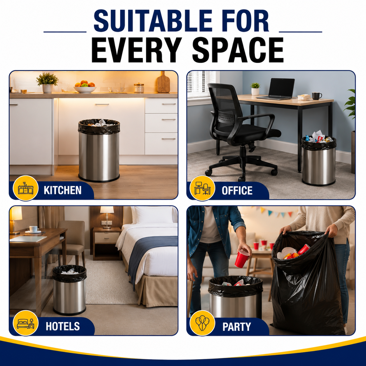 Heavy Duty Garbage Bags Medium