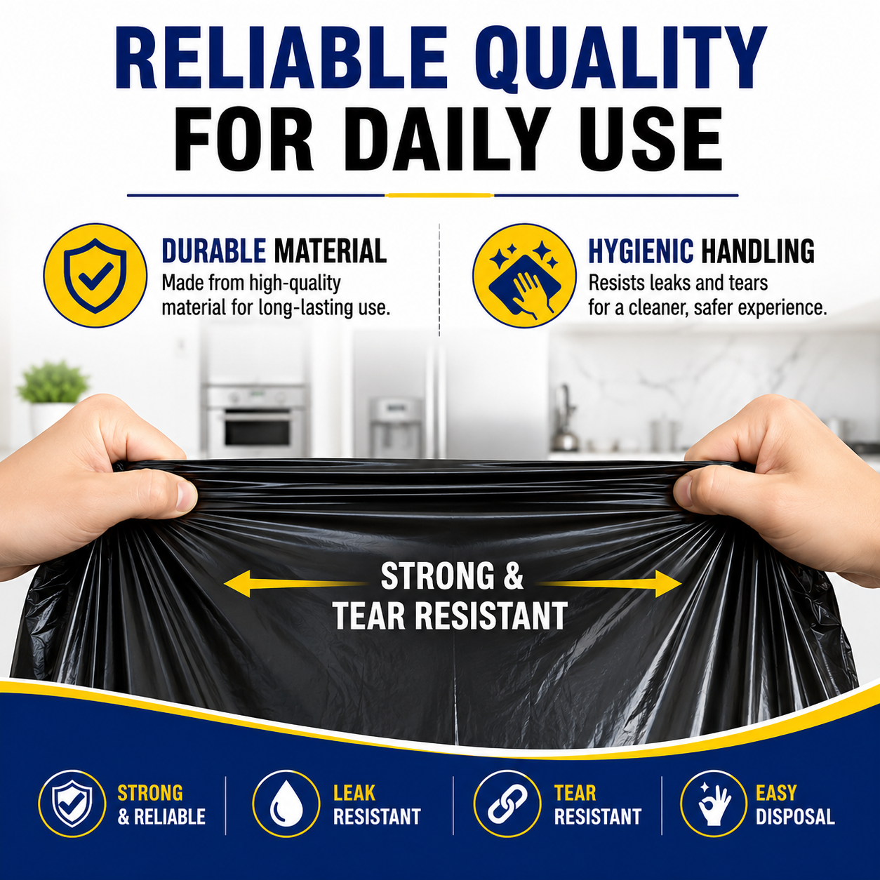 Heavy Duty Garbage Bags Medium