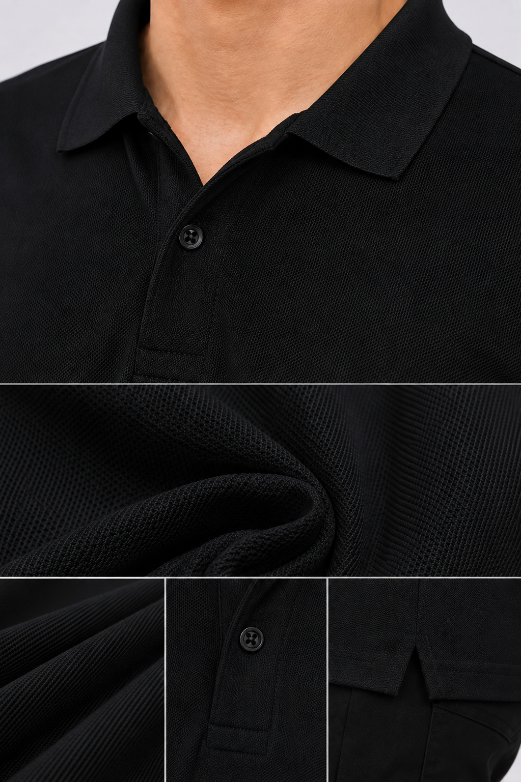 Premium Polo T Shirt - Black