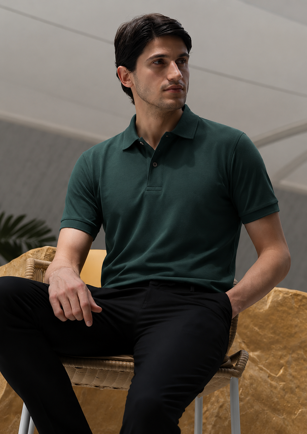 Premium Polo T Shirt - Green