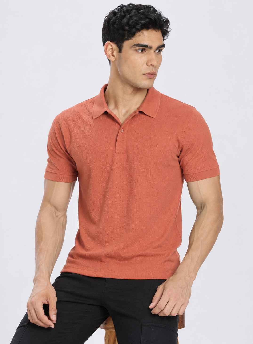 Premium Polo T Shirt - Orange