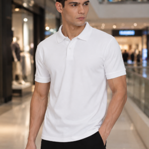Premium Polo T Shirt – White