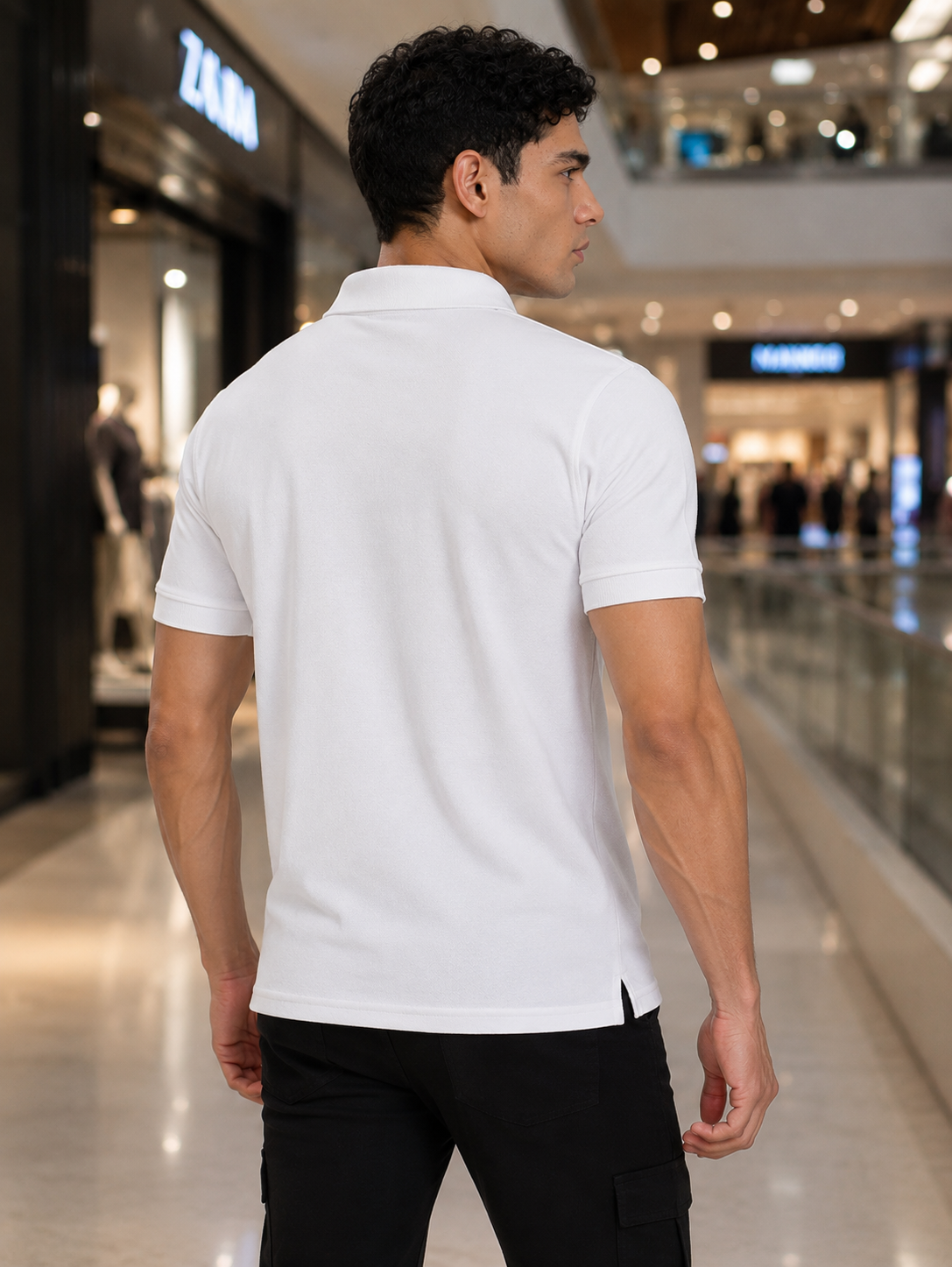 Premium Polo T Shirt - White